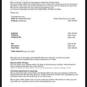 Costa sunglasses, accidentally ordered 2 pairs.